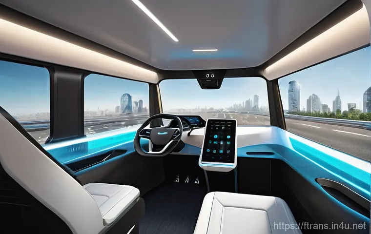 친환경 자율주행차 - **Prompt 1: A Modern City Embracing Green Mobility**
    "A bustling, futuristic city street at dusk...