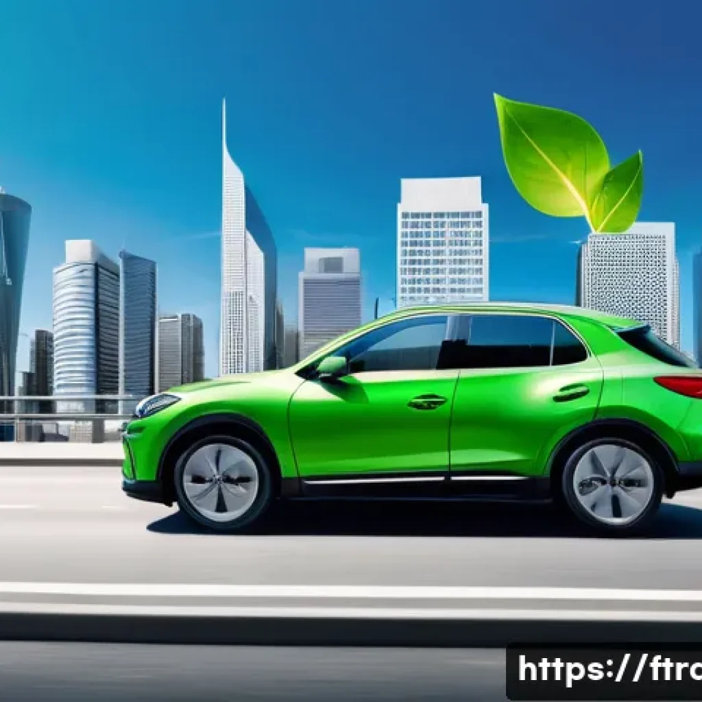 하이브리드차 장단점 - **Image Prompt: Urban Efficiency and Savings**
    A sleek, modern hybrid car (e.g., a sedan or comp...