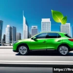 하이브리드차 장단점 - **Image Prompt: Urban Efficiency and Savings**
    A sleek, modern hybrid car (e.g., a sedan or comp...